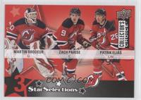 Martin Brodeur, Zach Parise, Patrik Elias