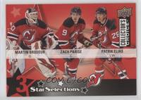 Martin Brodeur, Zach Parise, Patrik Elias