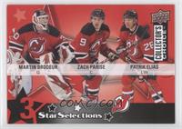 Martin Brodeur, Zach Parise, Patrik Elias