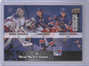 2009-10 Upper Deck Collector's Choice - [Base] #220 - Henrik Lundqvist, Chris Drury, Marian Gaborik