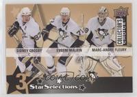 Sidney Crosby, Evgeni Malkin, Marc-Andre Fleury