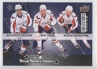 Alex Ovechkin, Mike Green, Nicklas Backstrom