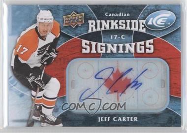 2009-10 Upper Deck Ice - Rinkside Signings #RS-JC - Jeff Carter
