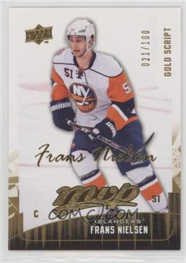 2009-10 Upper Deck MVP - [Base] - Gold Script #113 - Frans Nielsen /100