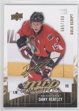 2009-10 Upper Deck MVP - [Base] - Gold Script #92 - Dany Heatley /100