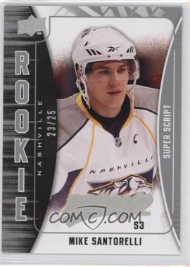 2009-10 Upper Deck MVP - [Base] - Super Script #326 - Mike Santorelli /25