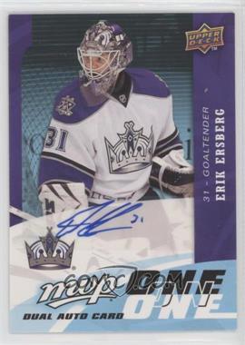 2009-10 Upper Deck MVP - One on One Dual Autographs #A-HE - Erik Ersberg, Jonas Hiller