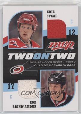 2009-10 Upper Deck MVP - Two on Two Quad Memorabilia #J-BSOF - Eric Staal, Alexander Ovechkin, Rod Brind'Amour, Tomas Fleischmann