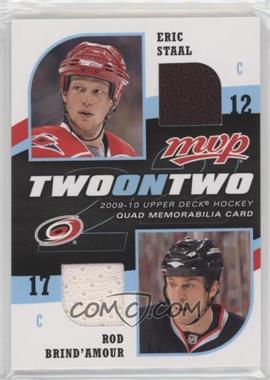 2009-10 Upper Deck MVP - Two on Two Quad Memorabilia #J-BSOF - Eric Staal, Alexander Ovechkin, Rod Brind'Amour, Tomas Fleischmann