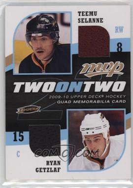 2009-10 Upper Deck MVP - Two on Two Quad Memorabilia #J-SDGB - Mikkel Boedker, Ryan Getzlaf, Teemu Selanne, Shane Doan