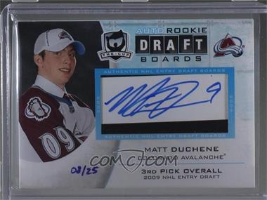 2009-10 Upper Deck The Cup - Auto Rookie Draft Boards #DB-DU - Matt Duchene /25