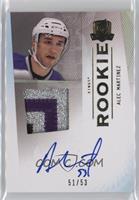 Autographed Rookie Patch - Alec Martinez #/53