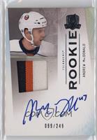 Autographed Rookie Patch - Andrew MacDonald #/249