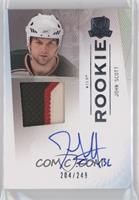 Autographed Rookie Patch - John Scott [EX to NM] #/249