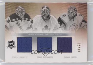 2009-10 Upper Deck The Cup - Cup Trios #CT-LEG - Henrik Lundqvist, Jonas Gustavsson, Jhonas Enroth /25