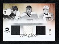 James van Riemsdyk, Jeff Carter, Mike Richards #/25