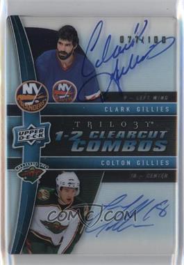 2009-10 Upper Deck Trilogy - 1-2 Clearcut Combos #CC2-GG - Colton Gillies, Clark Gillies /100