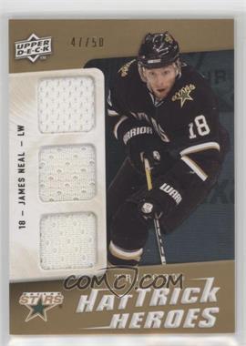 2009-10 Upper Deck Trilogy - Hat Trick Heroes - Gold #HTH-JN - James Neal /50