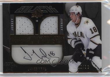 2009-10 Upper Deck UD Black - Lustrous Materials Auto Dual Jersey #LM-JN - James Neal /50
