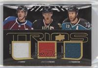 Joe Sakic, Jonathan Toews, Joe Thornton, #/50