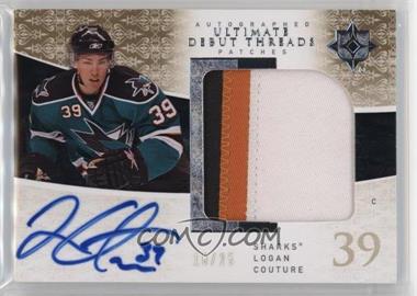 2009-10 Upper Deck Ultimate Collection - Autographed Ultimate Debut Threads Jerseys - Patches #SDT-LC - Logan Couture /25