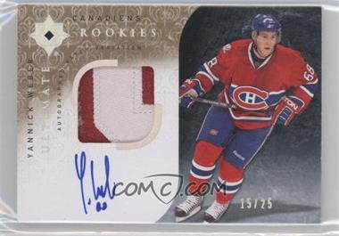 2009-10 Upper Deck Ultimate Collection - [Base] - Patch Variation #113 - Ultimate Rookies Autographed - Yannick Weber /25