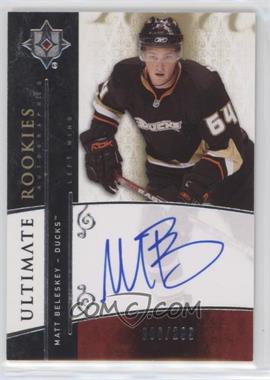 2009-10 Upper Deck Ultimate Collection - [Base] #101 - Ultimate Rookies Autographed - Matt Beleskey /299