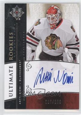 2009-10 Upper Deck Ultimate Collection - [Base] #122 - Ultimate Rookies Autographed - Antti Niemi /299
