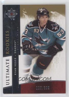 2009-10 Upper Deck Ultimate Collection - [Base] #153 - Ultimate Rookies - Ryan Vesce /399