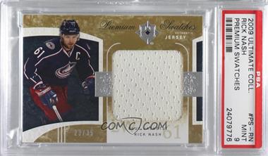 2009-10 Upper Deck Ultimate Collection - Premium Swatches #PS-RN - Rick Nash /35 [PSA 9 MINT]