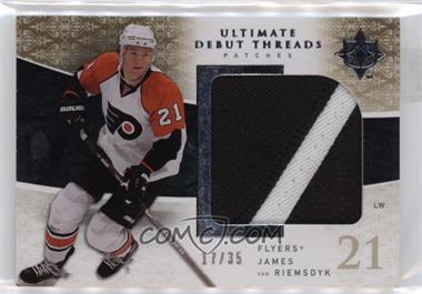 2009-10 Upper Deck Ultimate Collection - Ultimate Debut Threads - Patches #UDT-JV - James van Riemsdyk /35