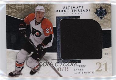 2009-10 Upper Deck Ultimate Collection - Ultimate Debut Threads - Patches #UDT-JV - James van Riemsdyk /35