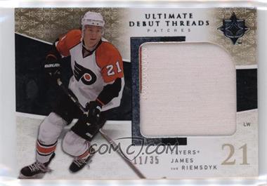 2009-10 Upper Deck Ultimate Collection - Ultimate Debut Threads - Patches #UDT-JV - James van Riemsdyk /35