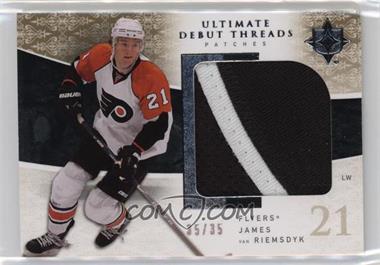 2009-10 Upper Deck Ultimate Collection - Ultimate Debut Threads - Patches #UDT-JV - James van Riemsdyk /35