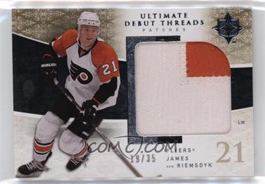 2009-10 Upper Deck Ultimate Collection - Ultimate Debut Threads - Patches #UDT-JV - James van Riemsdyk /35