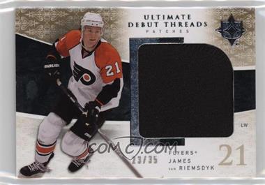 2009-10 Upper Deck Ultimate Collection - Ultimate Debut Threads - Patches #UDT-JV - James van Riemsdyk /35