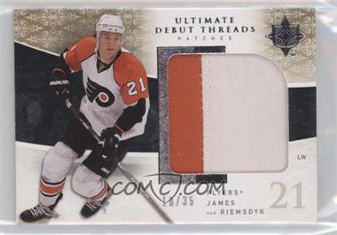 2009-10 Upper Deck Ultimate Collection - Ultimate Debut Threads - Patches #UDT-JV - James van Riemsdyk /35
