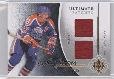 2009-10 Upper Deck Ultimate Collection - Ultimate Jerseys - Patches #UJ-JK - Jari Kurri /35