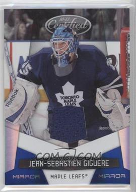 2010-11 Certified - [Base] - Mirror Blue Materials #136 - Jean-Sebastien Giguere /100