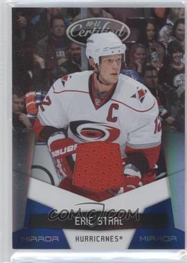 2010-11 Certified - [Base] - Mirror Blue Materials #27 - Eric Staal /100