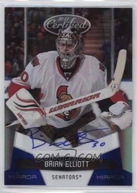 2010-11 Certified - [Base] - Mirror Blue Signatures #103 - Brian Elliott /50