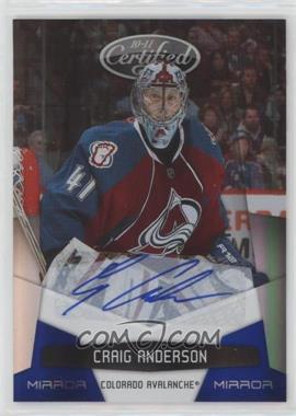 2010-11 Certified - [Base] - Mirror Blue Signatures #37 - Craig Anderson /50