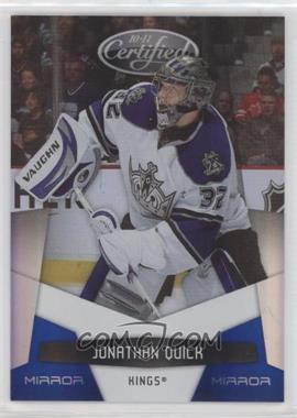 2010-11 Certified - [Base] - Mirror Blue #68 - Jonathan Quick /100 [EX to NM]