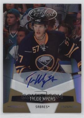 2010-11 Certified - [Base] - Mirror Gold Signatures #18 - Tyler Myers /25 [Noted]