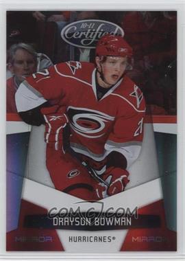 2010-11 Certified - [Base] - Mirror Red #30 - Drayson Bowman /250