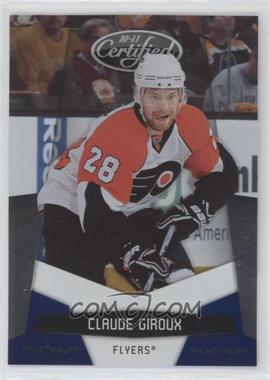 2010-11 Certified - [Base] - Platinum Blue #108 - Claude Giroux /250