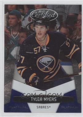 2010-11 Certified - [Base] - Platinum Blue #18 - Tyler Myers /250