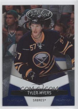 2010-11 Certified - [Base] - Platinum Blue #18 - Tyler Myers /250