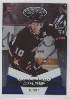 2010-11 Certified - [Base] - Platinum Blue #2 - Corey Perry /250