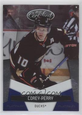 2010-11 Certified - [Base] - Platinum Blue #2 - Corey Perry /250